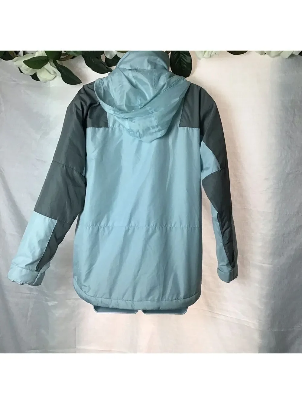 Steve & Barry’s Light Blue & Gray Puffer Jacket